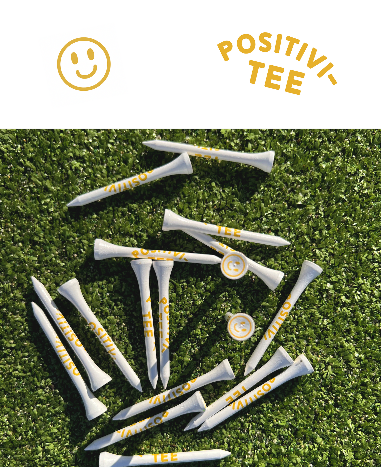 Positivi-tees - Premium Wooden Golf Tees